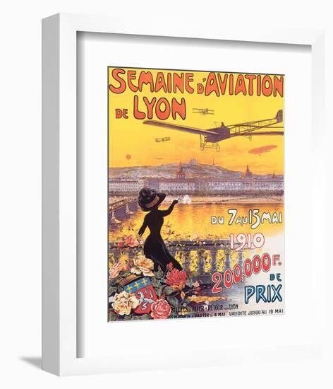 Semaine D'Aviation de Lyon-Charles Tichon-Framed Art Print