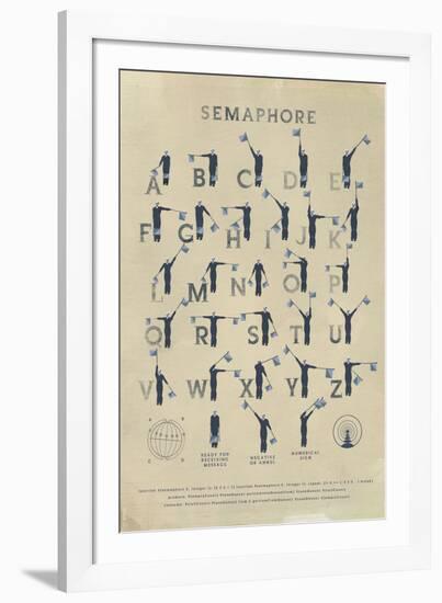 Semaphore-Ken Hurd-Framed Giclee Print