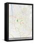 Semarang, Indonesia Map-null-Framed Stretched Canvas