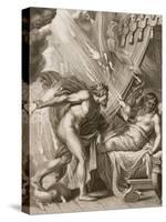 Semele is Consumed by Jupiter's Fire, 1731-Bernard Picart-Stretched Canvas