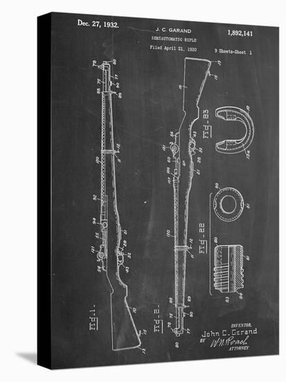Semi Automatic Rifle Patent-null-Stretched Canvas