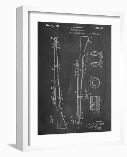 Semi Automatic Rifle Patent-null-Framed Art Print