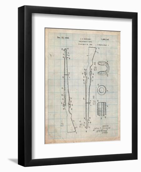 Semi Automatic Rifle Patent-Cole Borders-Framed Art Print