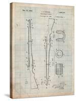 Semi Automatic Rifle Patent-Cole Borders-Stretched Canvas