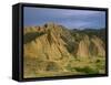 Semi Desert with Badlands, Border Area to Azerbaidjan, Vashlovani National Park, Georgia, May 2008-Popp-Framed Stretched Canvas