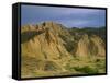 Semi Desert with Badlands, Border Area to Azerbaidjan, Vashlovani National Park, Georgia, May 2008-Popp-Framed Stretched Canvas