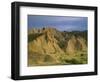 Semi Desert with Badlands, Border Area to Azerbaidjan, Vashlovani National Park, Georgia, May 2008-Popp-Framed Photographic Print