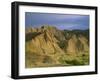 Semi Desert with Badlands, Border Area to Azerbaidjan, Vashlovani National Park, Georgia, May 2008-Popp-Framed Photographic Print