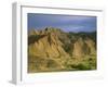 Semi Desert with Badlands, Border Area to Azerbaidjan, Vashlovani National Park, Georgia, May 2008-Popp-Framed Photographic Print