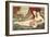 Semi-Nude Asian Woman with Fan-null-Framed Art Print