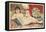 Semi-Nude Asian Woman with Infant and Cats-null-Framed Stretched Canvas