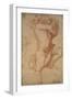 Semi-Nude Boy (Chalk on Paper)-Annibale Carracci-Framed Giclee Print