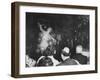 Semi Nude Bubble Dancer in Front of an Audience of Tailors and Their Wives-Peter Stackpole-Framed Photographic Print