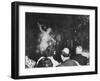 Semi Nude Bubble Dancer in Front of an Audience of Tailors and Their Wives-Peter Stackpole-Framed Photographic Print