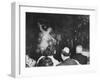 Semi Nude Bubble Dancer in Front of an Audience of Tailors and Their Wives-Peter Stackpole-Framed Photographic Print