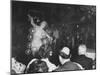 Semi Nude Bubble Dancer in Front of an Audience of Tailors and Their Wives-Peter Stackpole-Mounted Photographic Print