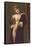 Semi-nude Woman with Robe-null-Framed Stretched Canvas