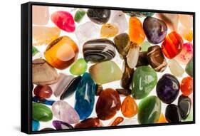 Semi Precious Gem Stones-SLP_London-Framed Stretched Canvas