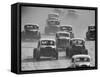 Semi Pro Stockcar Racing-Stan Wayman-Framed Stretched Canvas