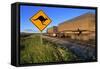 Semi Truck Speeding-null-Framed Stretched Canvas