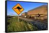 Semi Truck Speeding-null-Framed Stretched Canvas