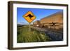 Semi Truck Speeding-null-Framed Photographic Print