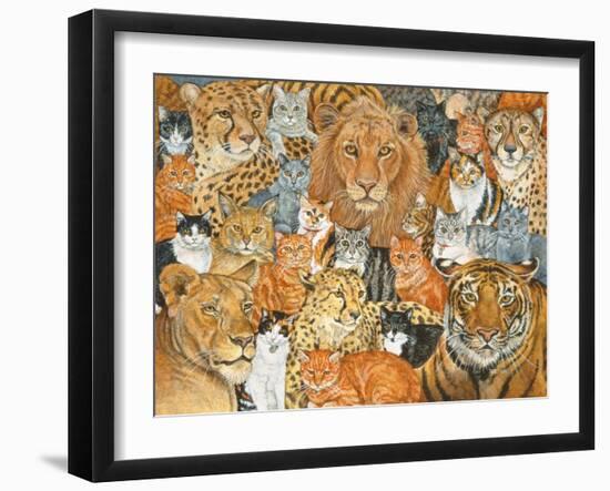 Semi Wild Cat Spread-Ditz-Framed Giclee Print