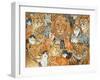 Semi Wild Cat Spread-Ditz-Framed Giclee Print