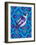 Semicollared Flycather, 2023 (Oil on Canvas)-Jane Tattersfield-Framed Giclee Print