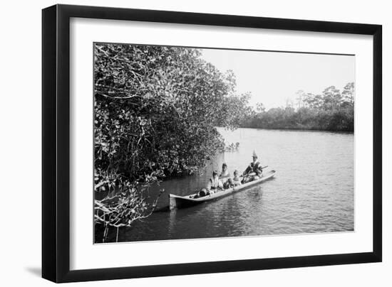 Seminole Indians, Everglades, Florida-null-Framed Art Print