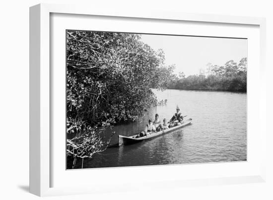 Seminole Indians, Everglades, Florida-null-Framed Art Print