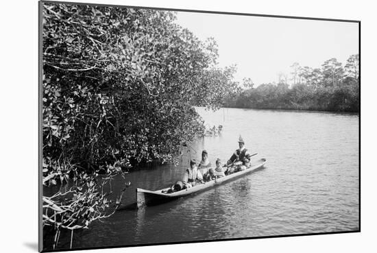 Seminole Indians, Everglades, Florida-null-Mounted Art Print