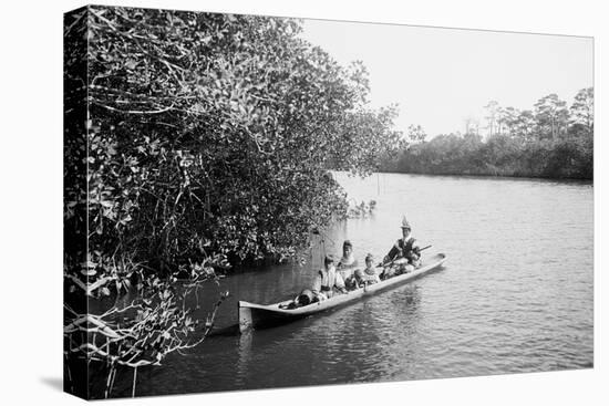 Seminole Indians, Everglades, Florida-null-Stretched Canvas