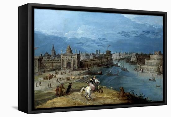 Semiramide Hunting the Lion at the Gates of Babylon-null-Framed Stretched Canvas