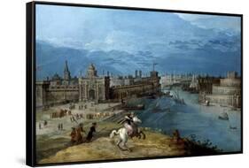 Semiramide Hunting the Lion at the Gates of Babylon-null-Framed Stretched Canvas