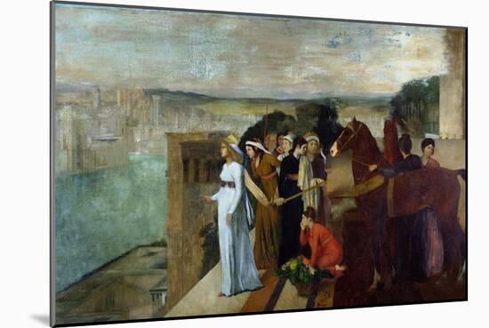 Semiramis Building Babylon, 1861-Edgar Degas-Mounted Giclee Print