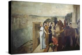 Semiramis Building Babylon, 1861-Edgar Degas-Stretched Canvas