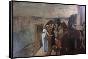 Semiramis Building Babylon, 1861-Edgar Degas-Framed Stretched Canvas