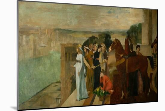 Semiramis Builds Babylon, 1861-Edgar Degas-Mounted Giclee Print