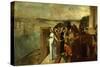Semiramis Construisant Babylone, Semiramis Building Babylon (Assyrian Queen Sammu-Ramat)-Edgar Degas-Stretched Canvas