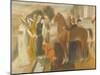 Sémiramis construisant Babylone-Edgar Degas-Mounted Giclee Print