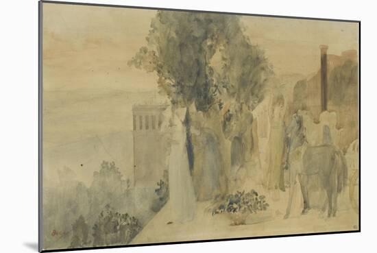 Sémiramis construisant Babylone-Edgar Degas-Mounted Giclee Print