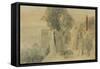 Sémiramis construisant Babylone-Edgar Degas-Framed Stretched Canvas