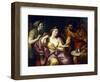 Semiramis Welcomes the News of the Revolt of Babylonian-Anton Raphael Mengs-Framed Giclee Print