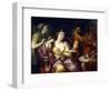 Semiramis Welcomes the News of the Revolt of Babylonian-Anton Raphael Mengs-Framed Giclee Print