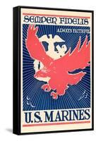 Semper Fidelis, Eagle and Insignia-null-Framed Stretched Canvas