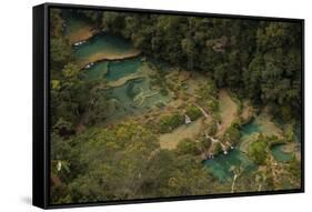 Semuc Champey Waterfalls, Guatemala, Central America-Colin Brynn-Framed Stretched Canvas