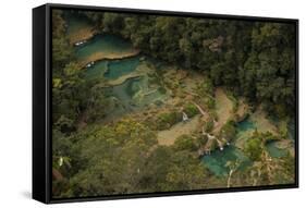 Semuc Champey Waterfalls, Guatemala, Central America-Colin Brynn-Framed Stretched Canvas