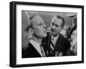 Sen. Albert Gore and Lyndon B. Johnson, at the Democratic Convention-null-Framed Photographic Print