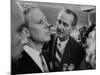 Sen. Albert Gore and Lyndon B. Johnson, at the Democratic Convention-null-Mounted Photographic Print